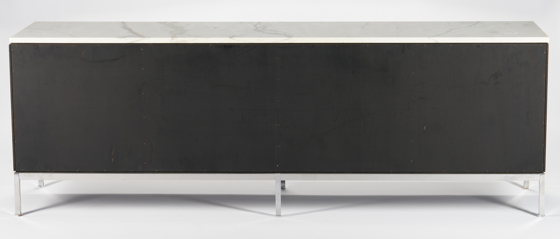 Lot 587: 1960s Labeled Knoll Credenza w/ Marble Top & Drawers