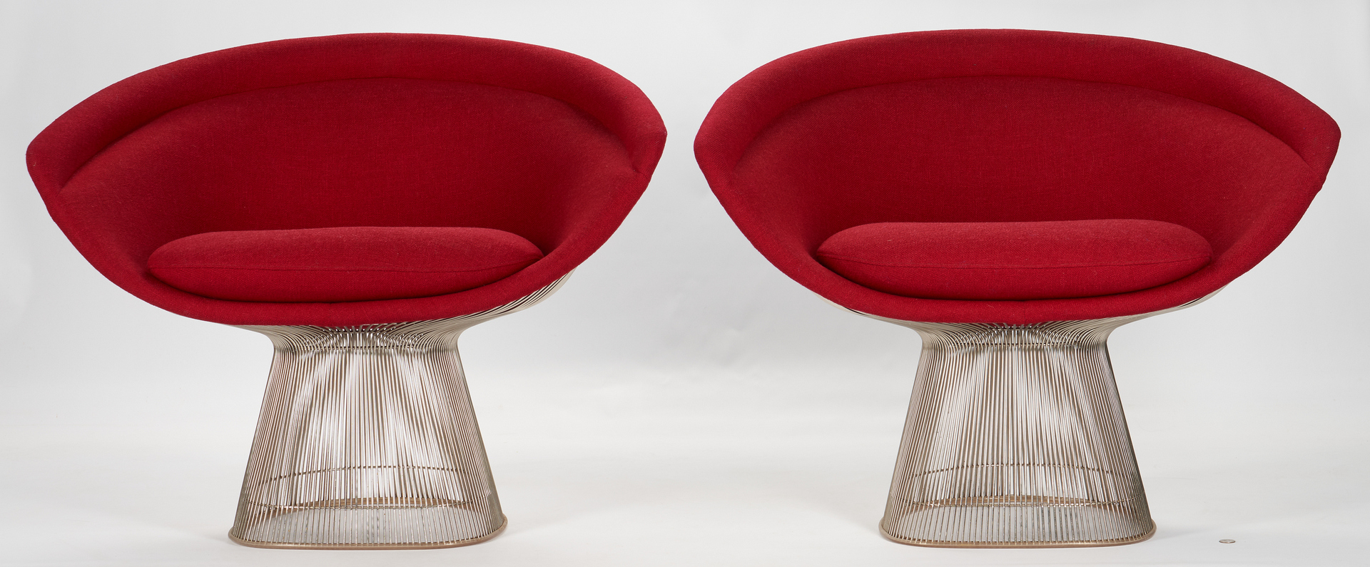 Lot 590: 4 Warren Platner for Knoll Lounge Chairs