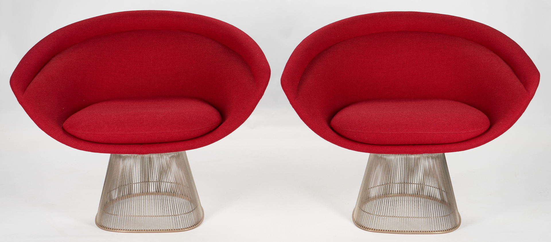 Lot 590: 4 Warren Platner for Knoll Lounge Chairs