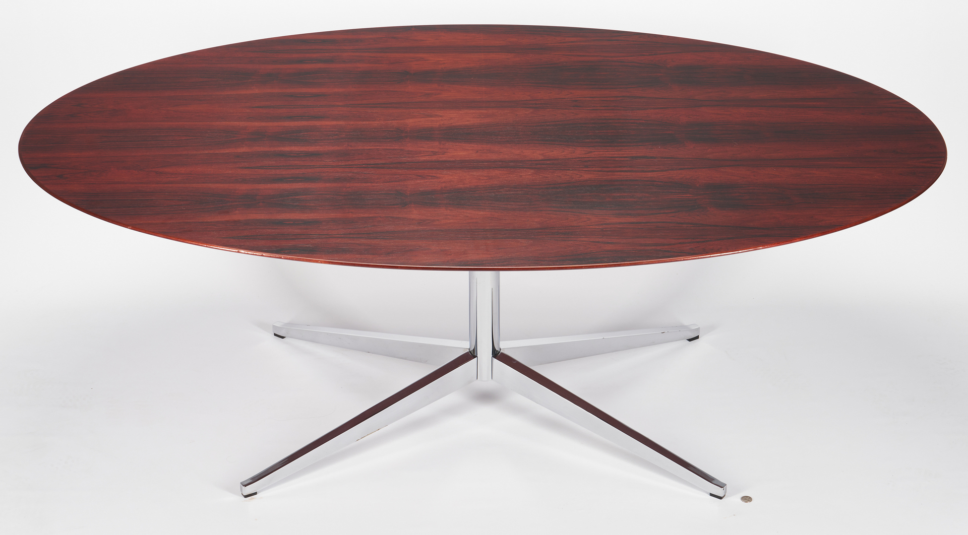 Lot 597: Mid-Century Florence Knoll Oval Table Desk