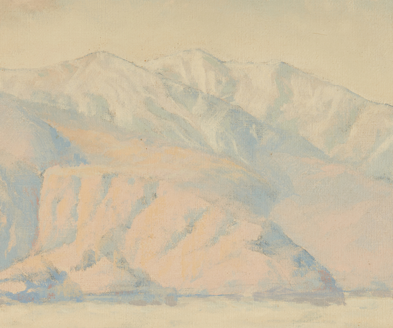 Lot 601: Chris Heisner Oil on Canvas Desert Landscape