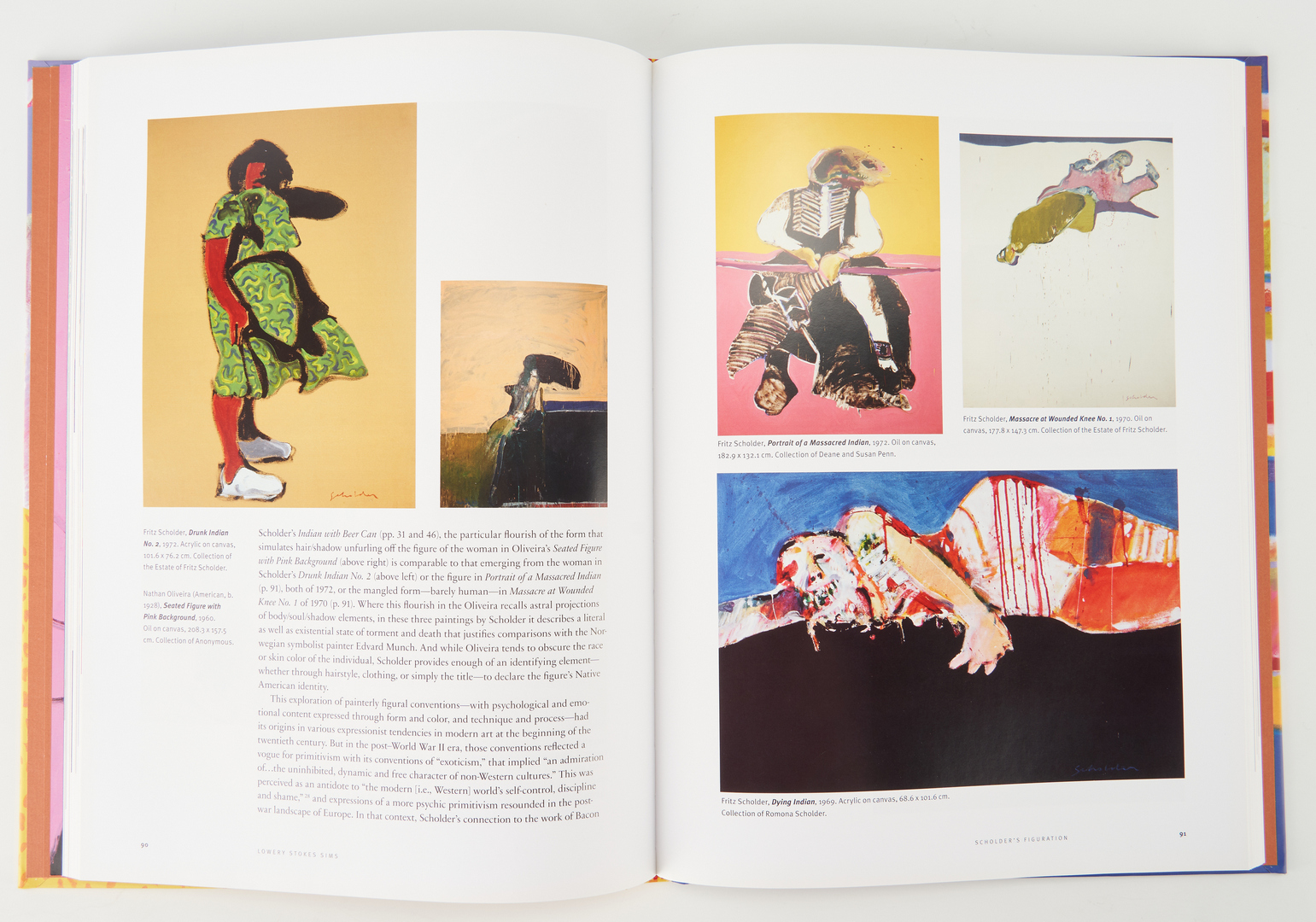 Lot 602: Fritz Scholder Serigraph and Book, 2 items