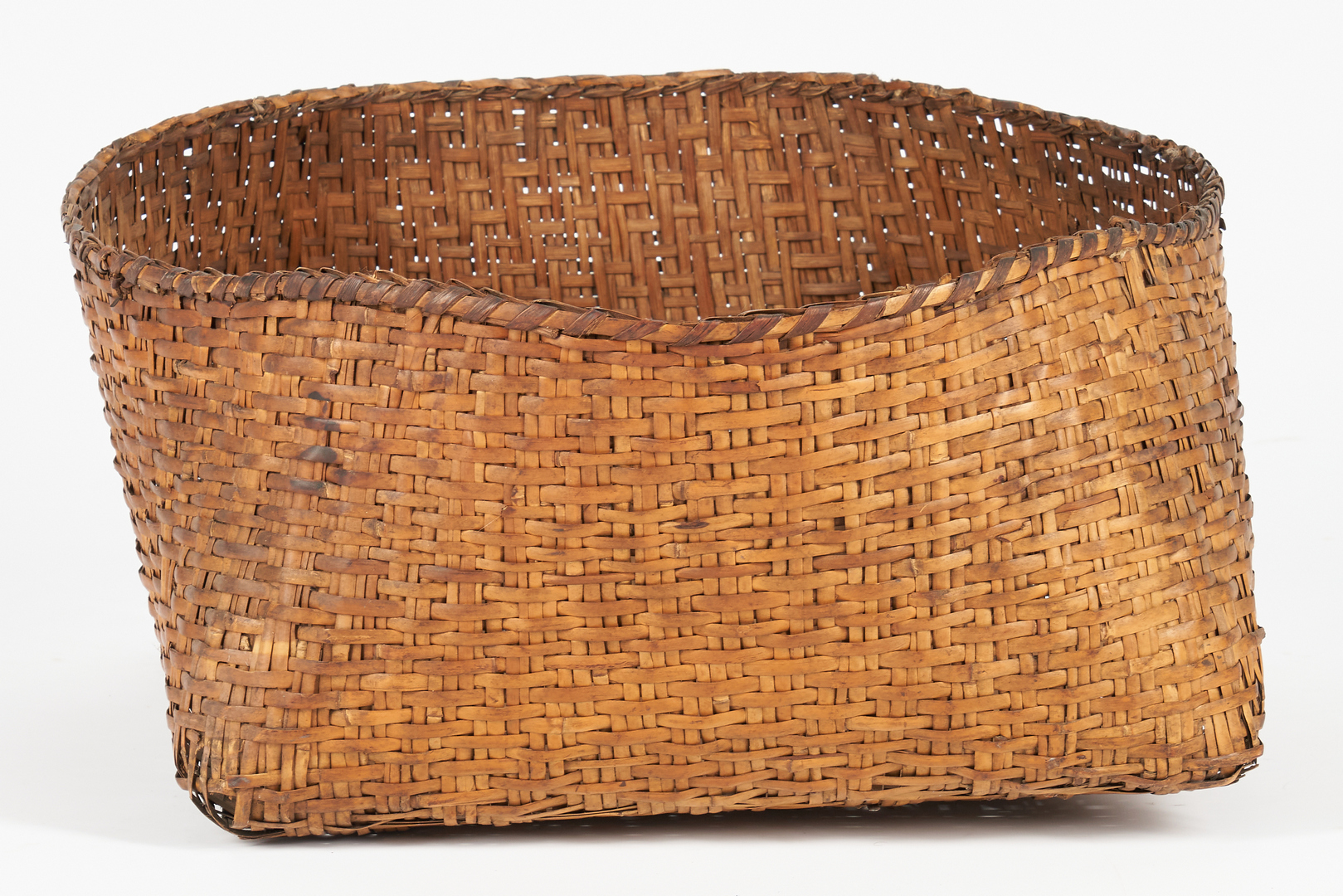 Lot 604: Large Native American Cherokee Rivercane Basket