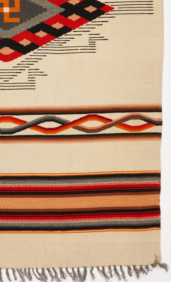 Lot 612: Early Mexican or Southwestern Blanket, Whirling Log