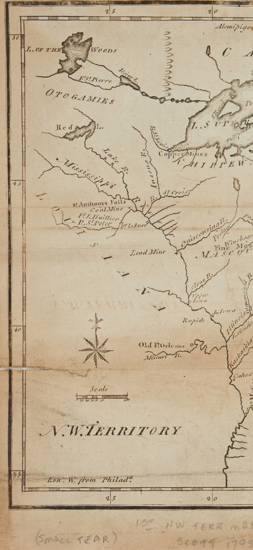 Lot 620: 12 U.S. Gazetteer Maps, 1795, 13 items