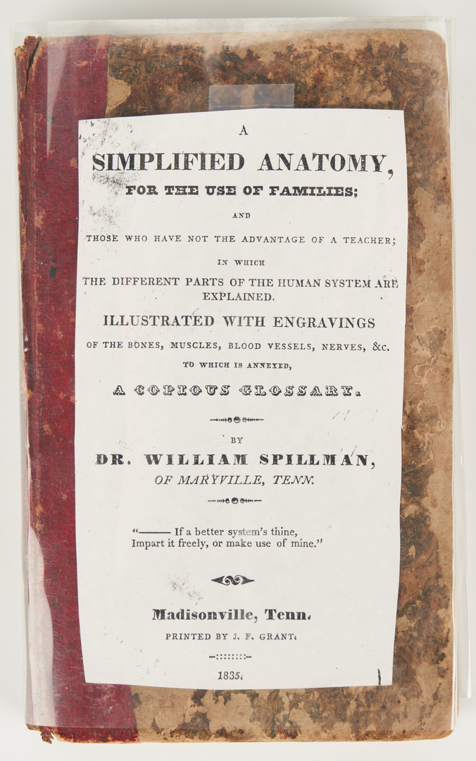 Lot 628: 2 TN Medical Related Books, incl. Simplified Anatomy