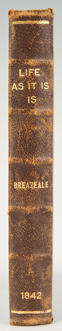 Lot 630: Two (2) J.W.M. Breazeale, Life As It Is, 1842