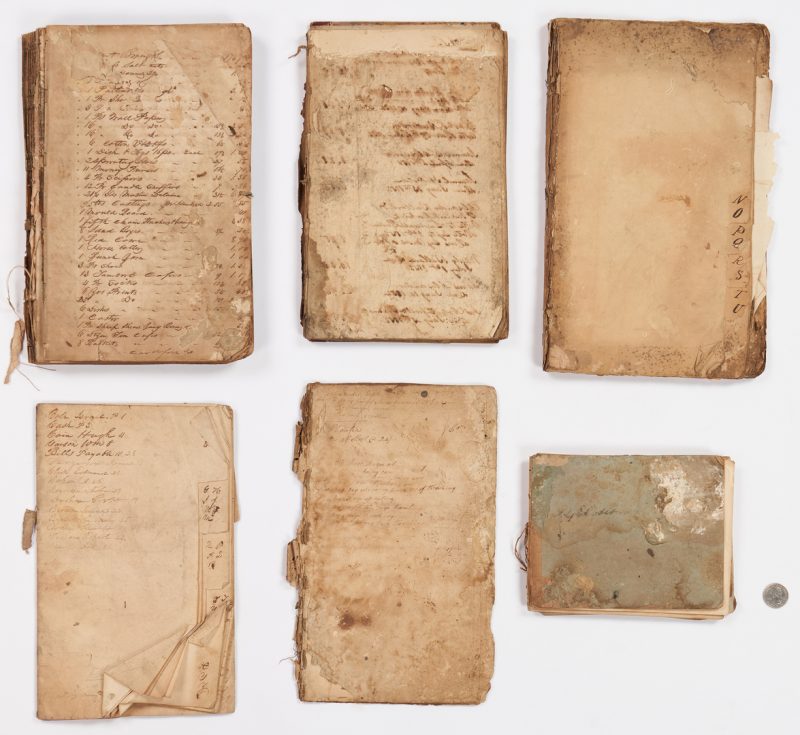 Lot 637: 6 Ledgers, Likely Related to Cheeks Cross Roads, TN