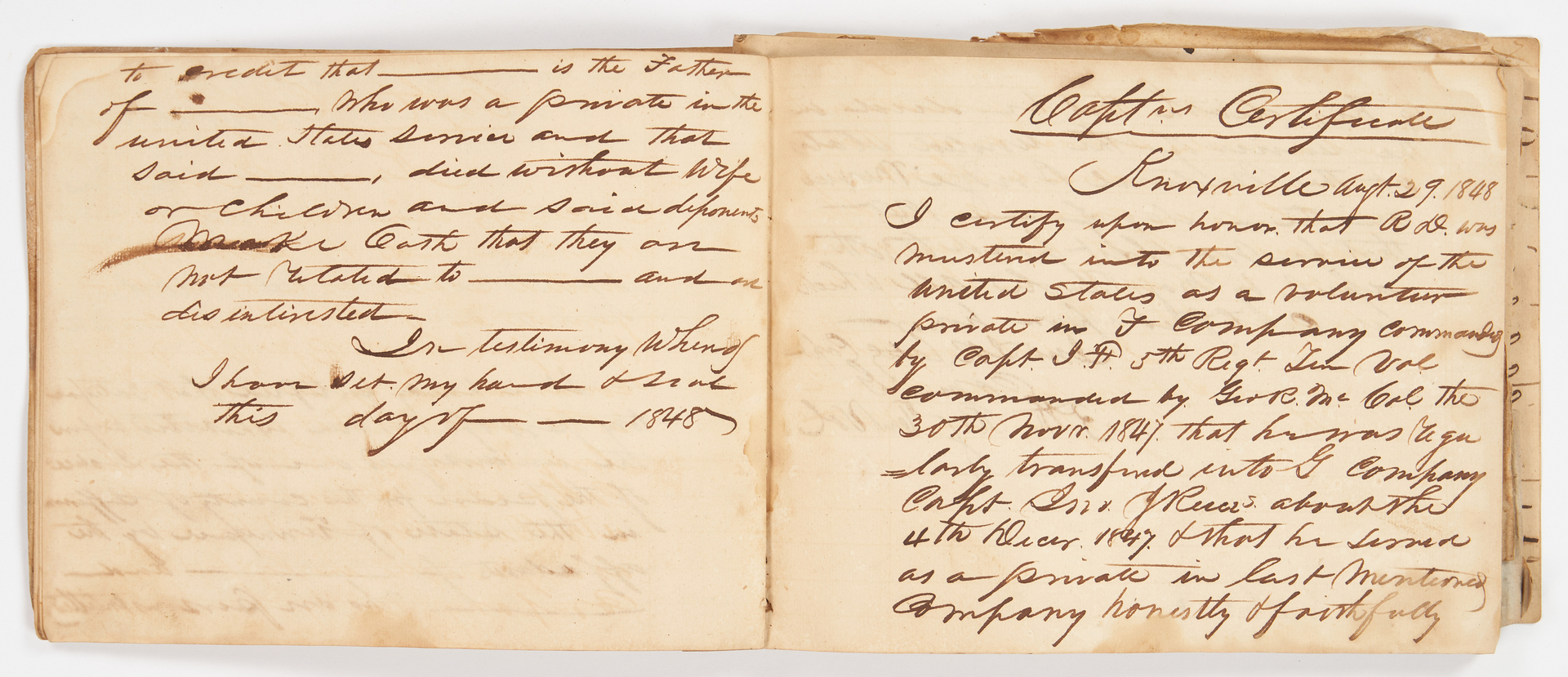 Lot 637: 6 Ledgers, Likely Related to Cheeks Cross Roads, TN