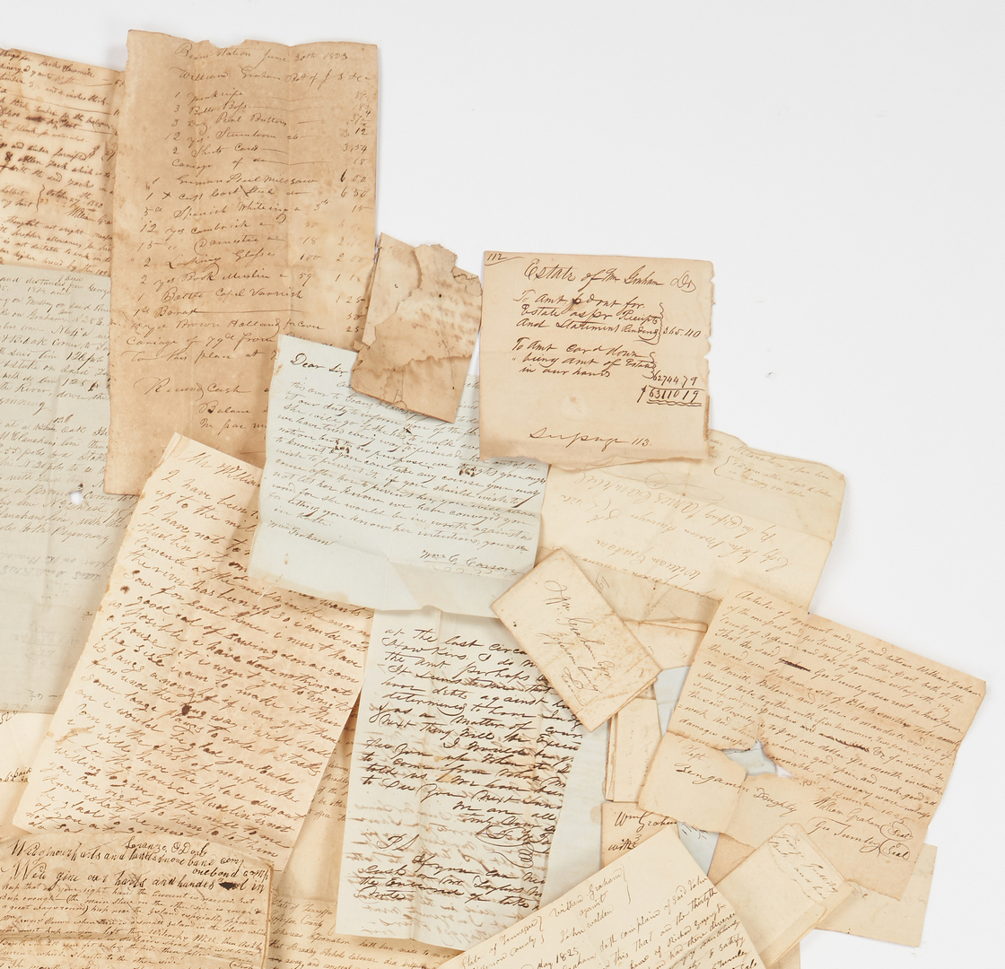Lot 638: William Graham Early TN Archive, incl. Slave Deed