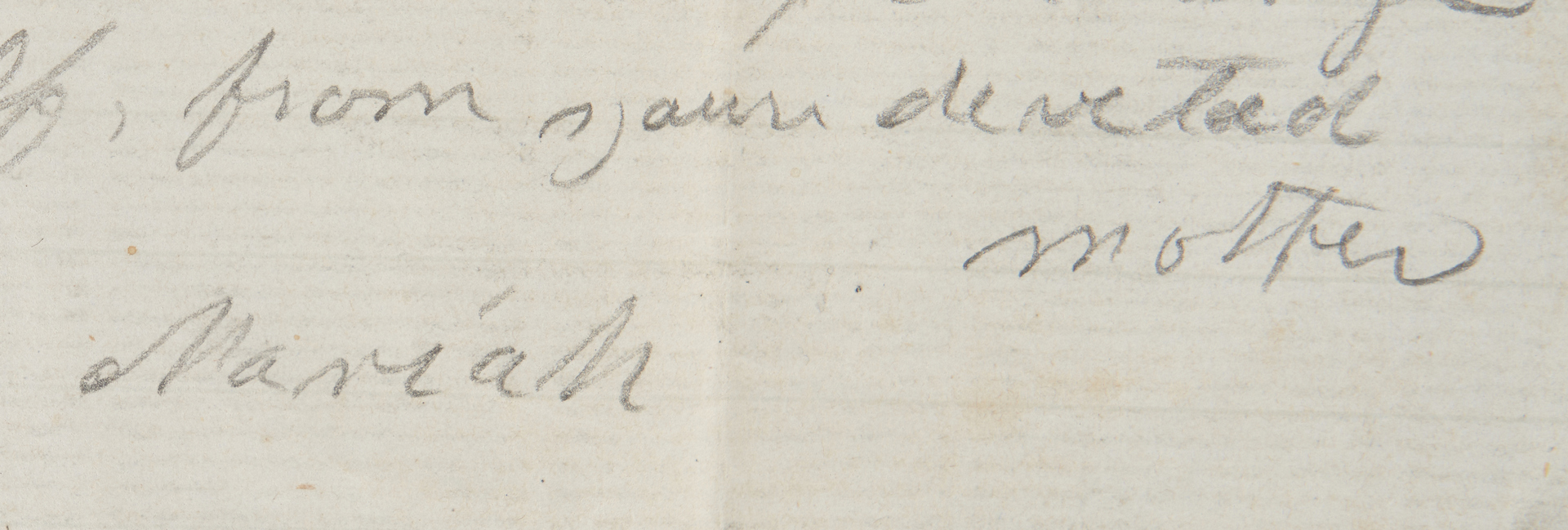 Lot 639: 1859 VA Letter Written by Slave named Mariah (2 items)