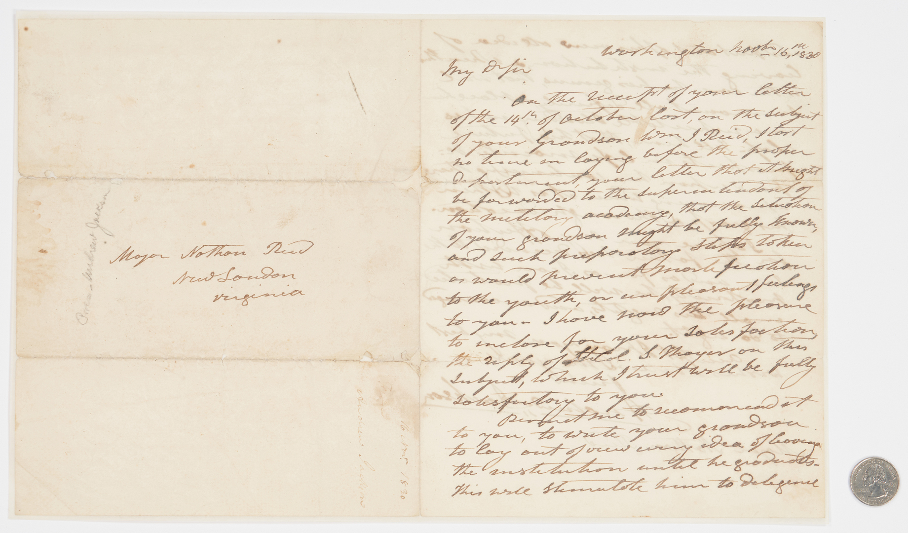 Lot 645: Andrew Jackson ALS, 1830