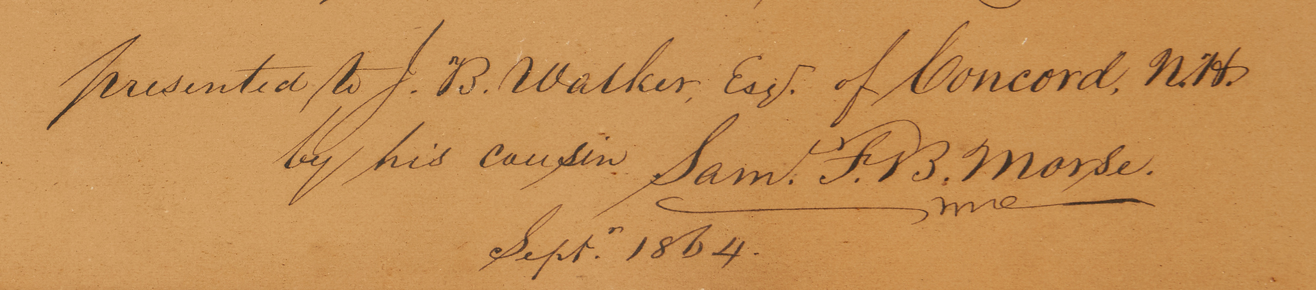 Lot 649: Signed Samuel Morse Photograph of Locust Grove