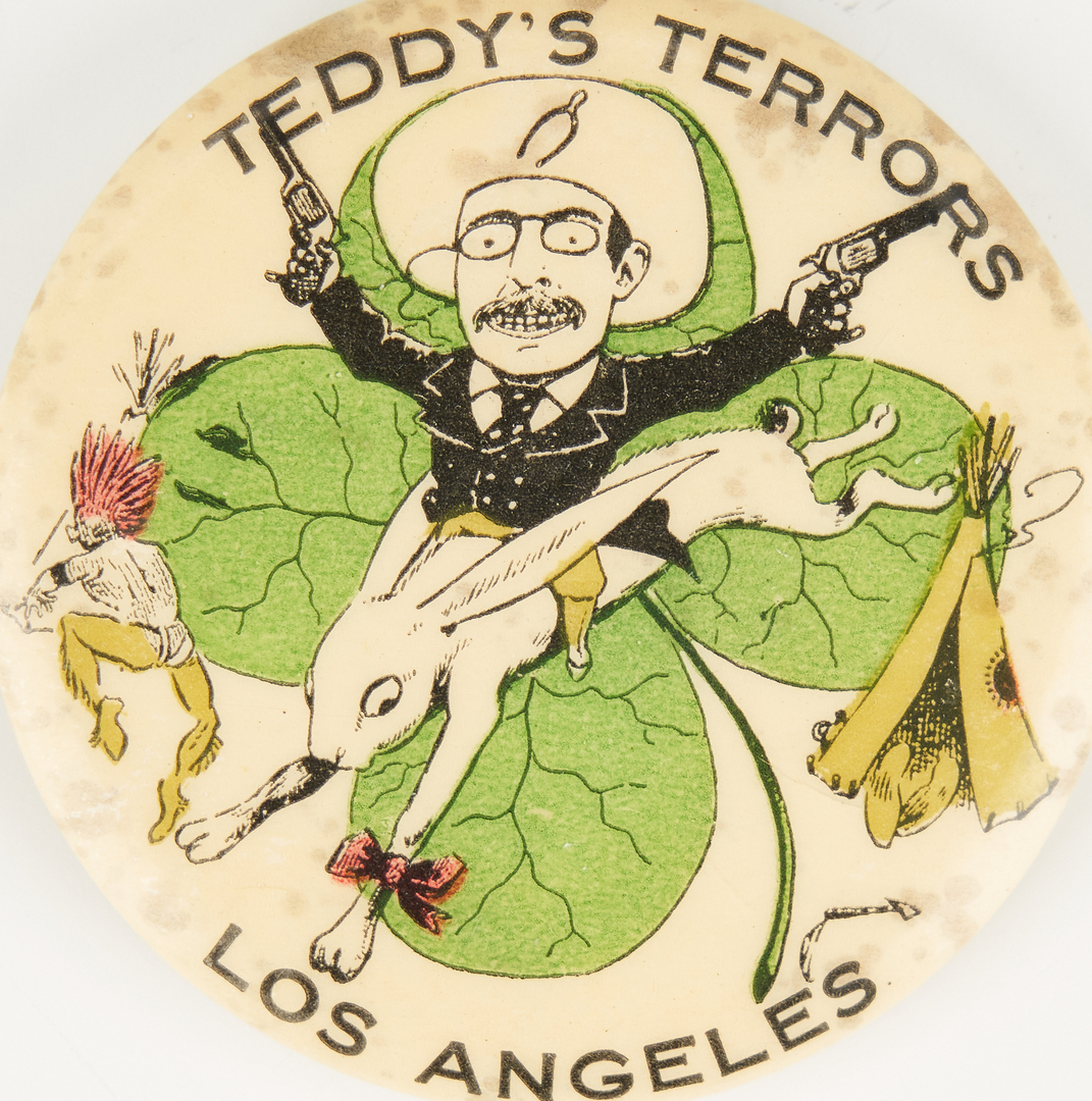 Lot 671: Teddy's Terrors, Los Angeles Pinback Button