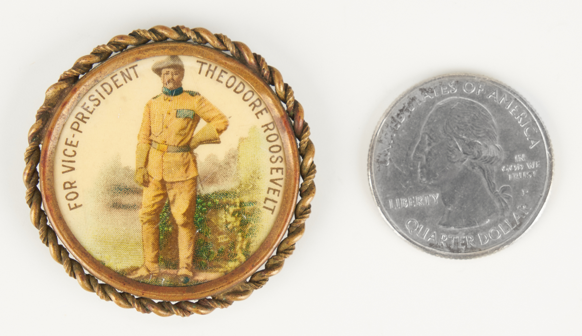Lot 677: T. Roosevelt for Vice Pres. Button