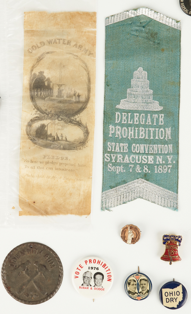 Lot 686: 52 Prohibition & Women's Suffrage Related Ephemera Items