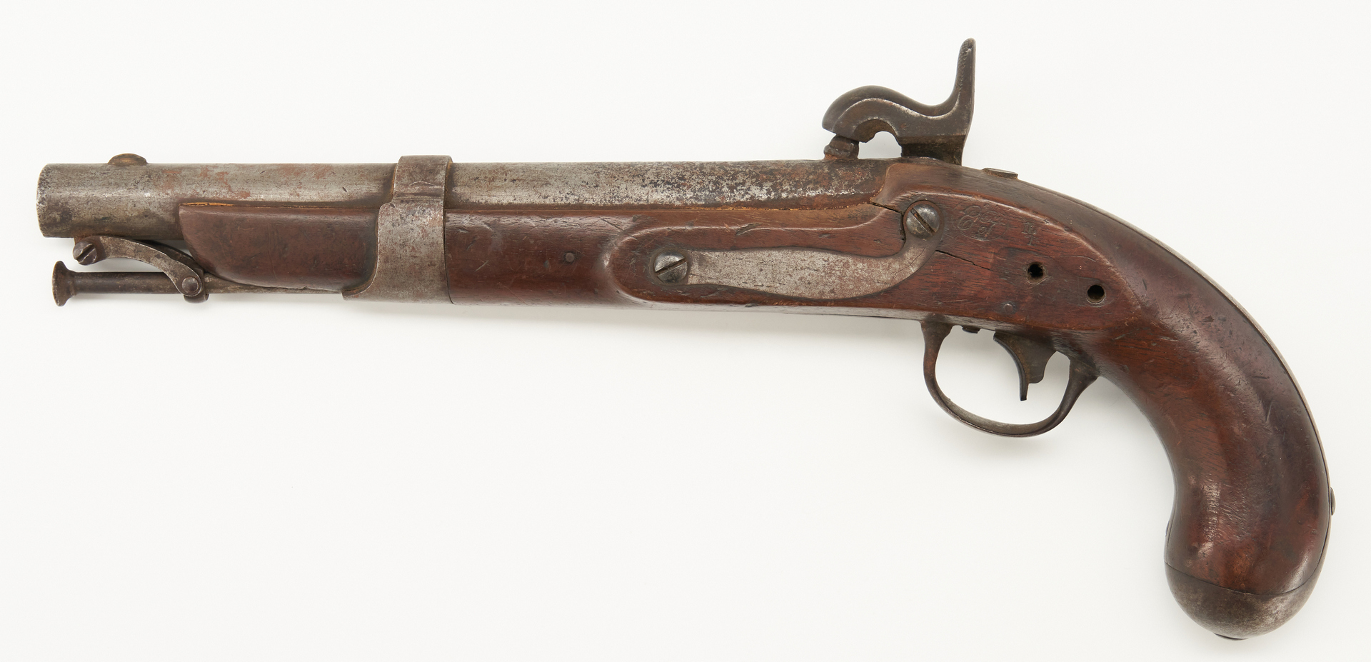 Lot 696: Simeon North U.S. Model 1826 Flintlock Pistol