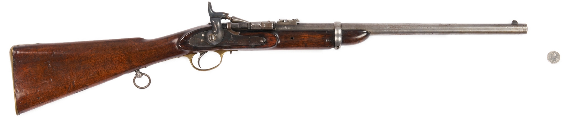 Lot 699: British Enfield-Snider Model 1870 Carbine, .577 Caliber