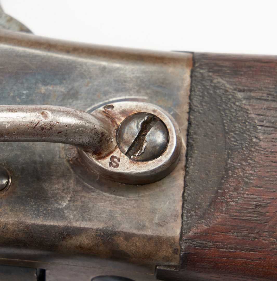 Lot 703: Civil War Mass. Arms Co. 2nd Model Lever Action Carbine, .50 cal.