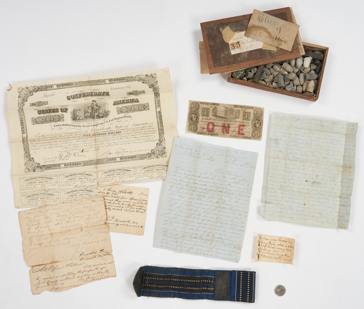 Lot 718: Civil War Feamster/Taylor Family Archive, 8 items