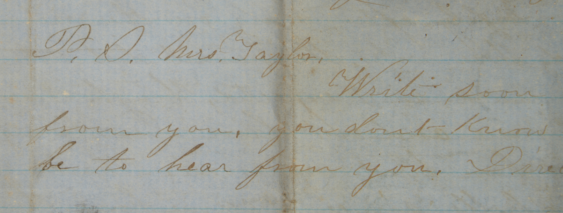 Lot 718: Civil War Feamster/Taylor Family Archive, 8 items