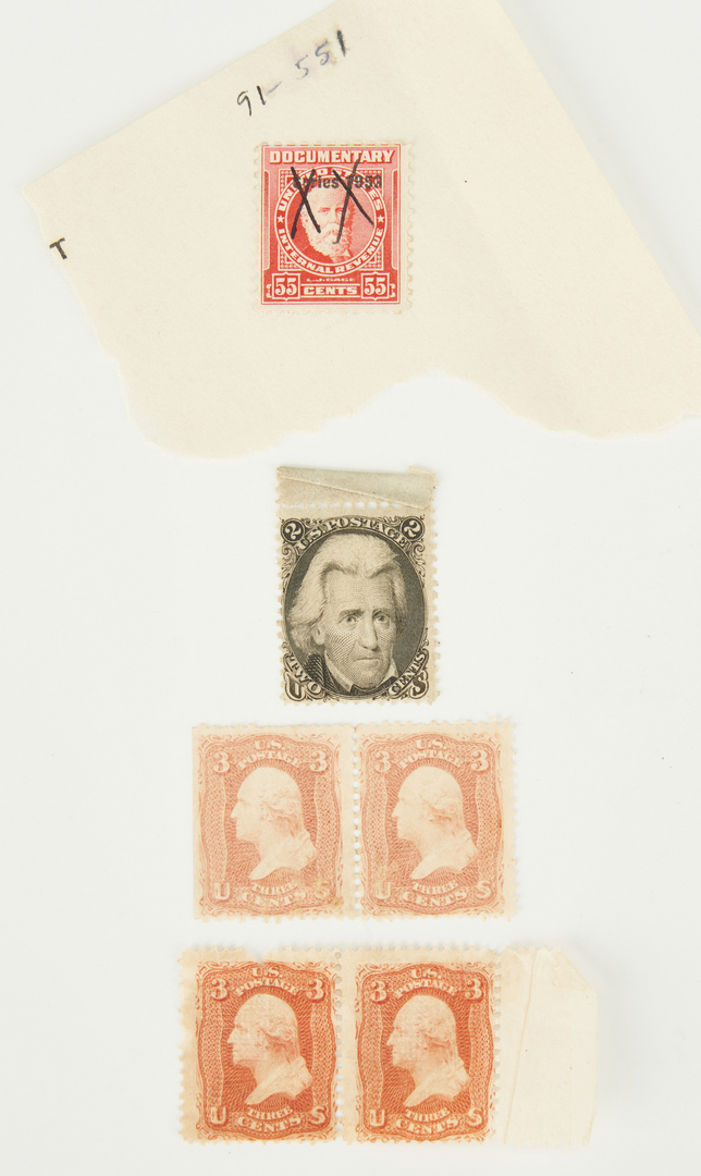 Lot 724: 39 Andrew Jackson "Black Jack" Stamps, 47 items