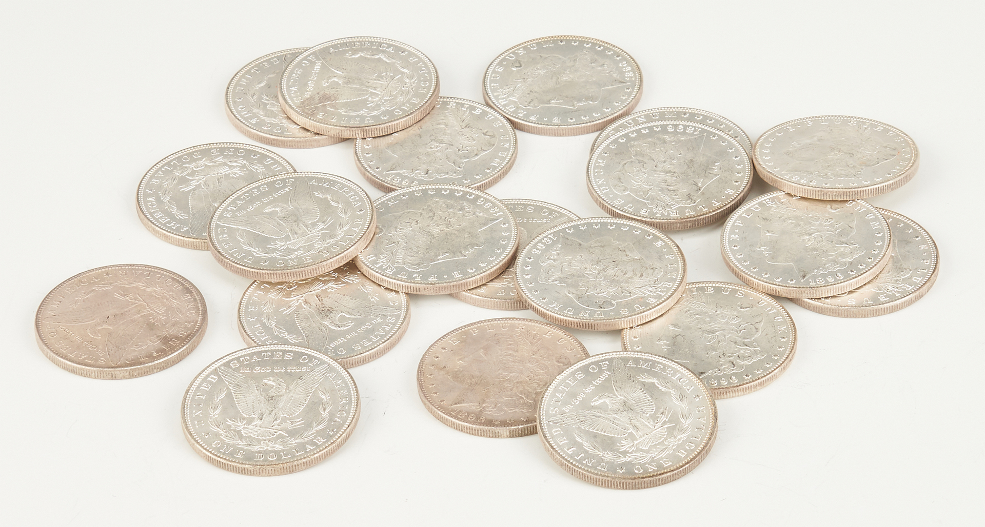 Lot 743: UNC Roll of Morgan Silver Dollars, #1, 1896