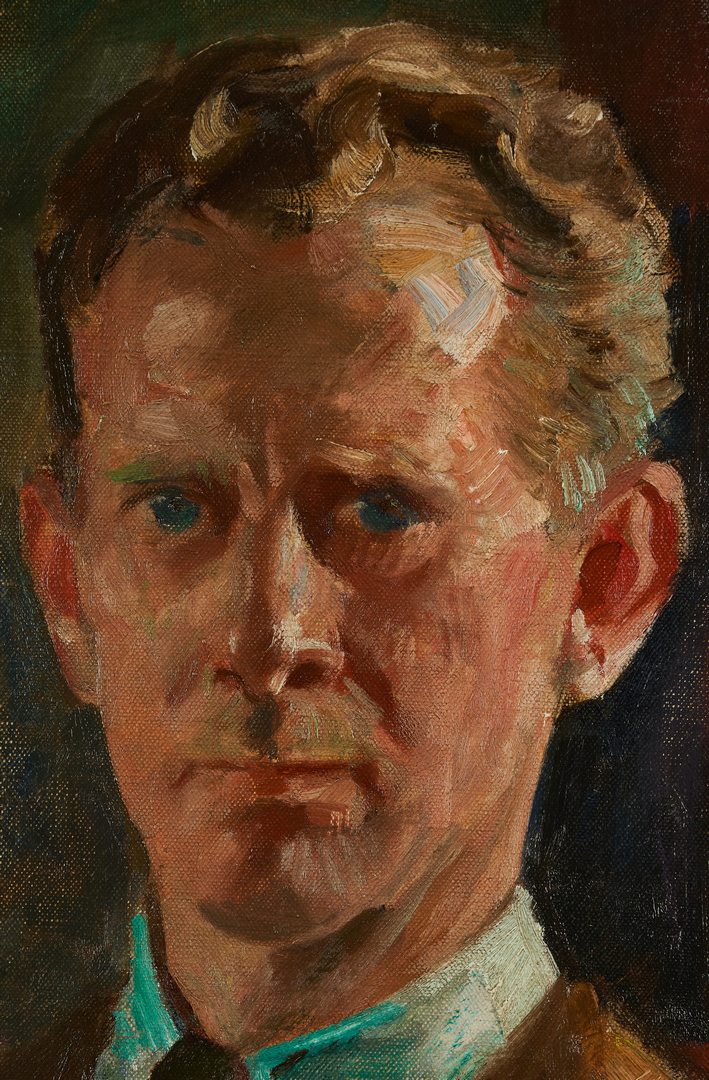 Lot 759: J.E. Weis O/C, Self Portrait