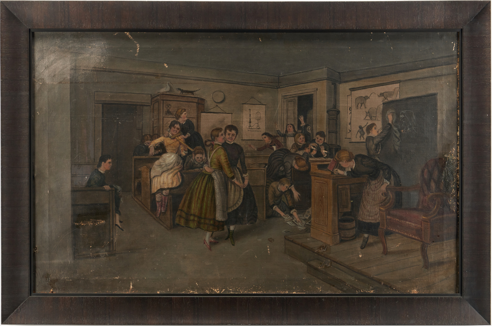 Lot 761: Marcus Mote, "Girls' School During Recess"
