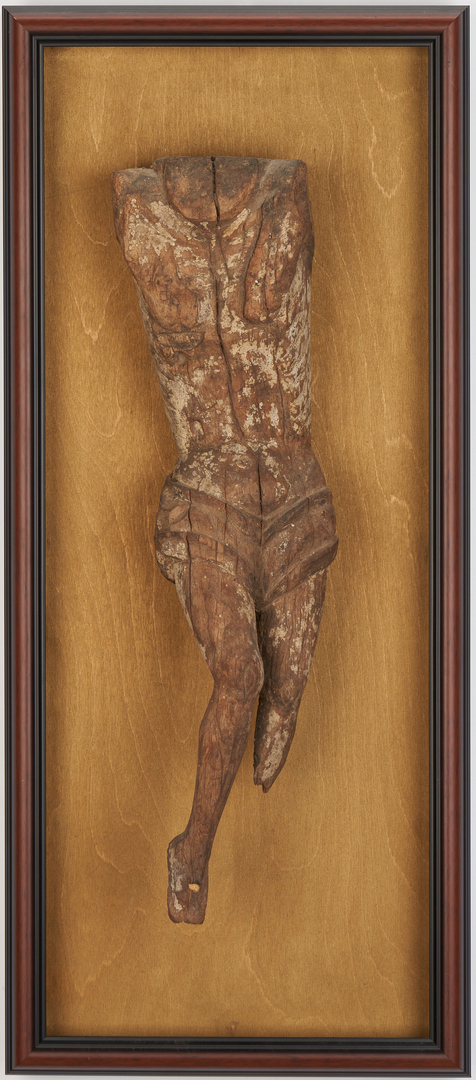 Lot 766: Early Carved Santos, Body of Christ