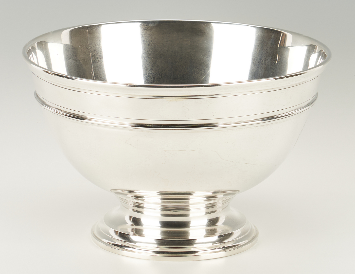 Lot 77: Tiffany Sterling Silver Punch Bowl, 13 1/2" dia