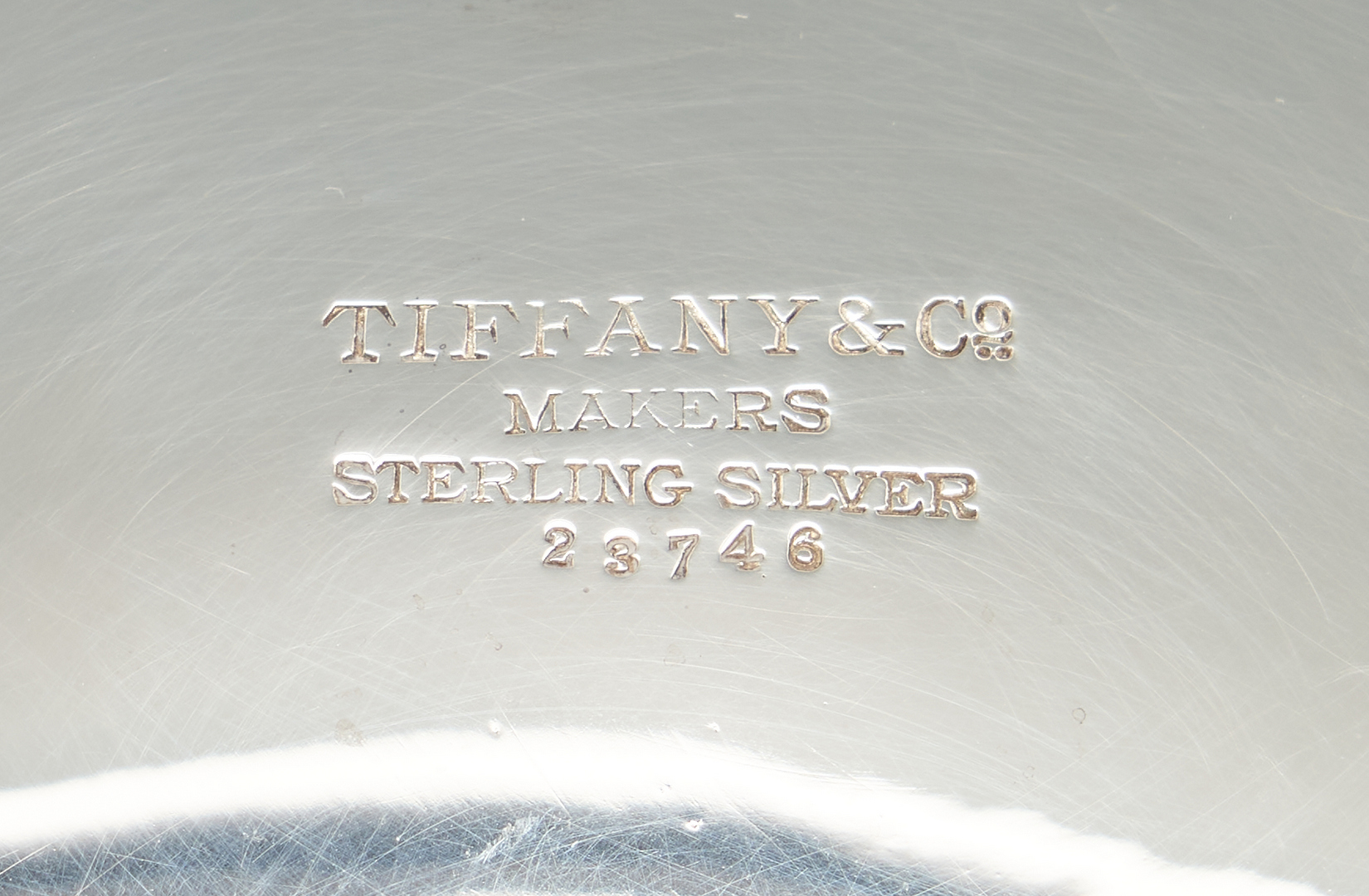 Lot 77: Tiffany Sterling Silver Punch Bowl, 13 1/2" dia