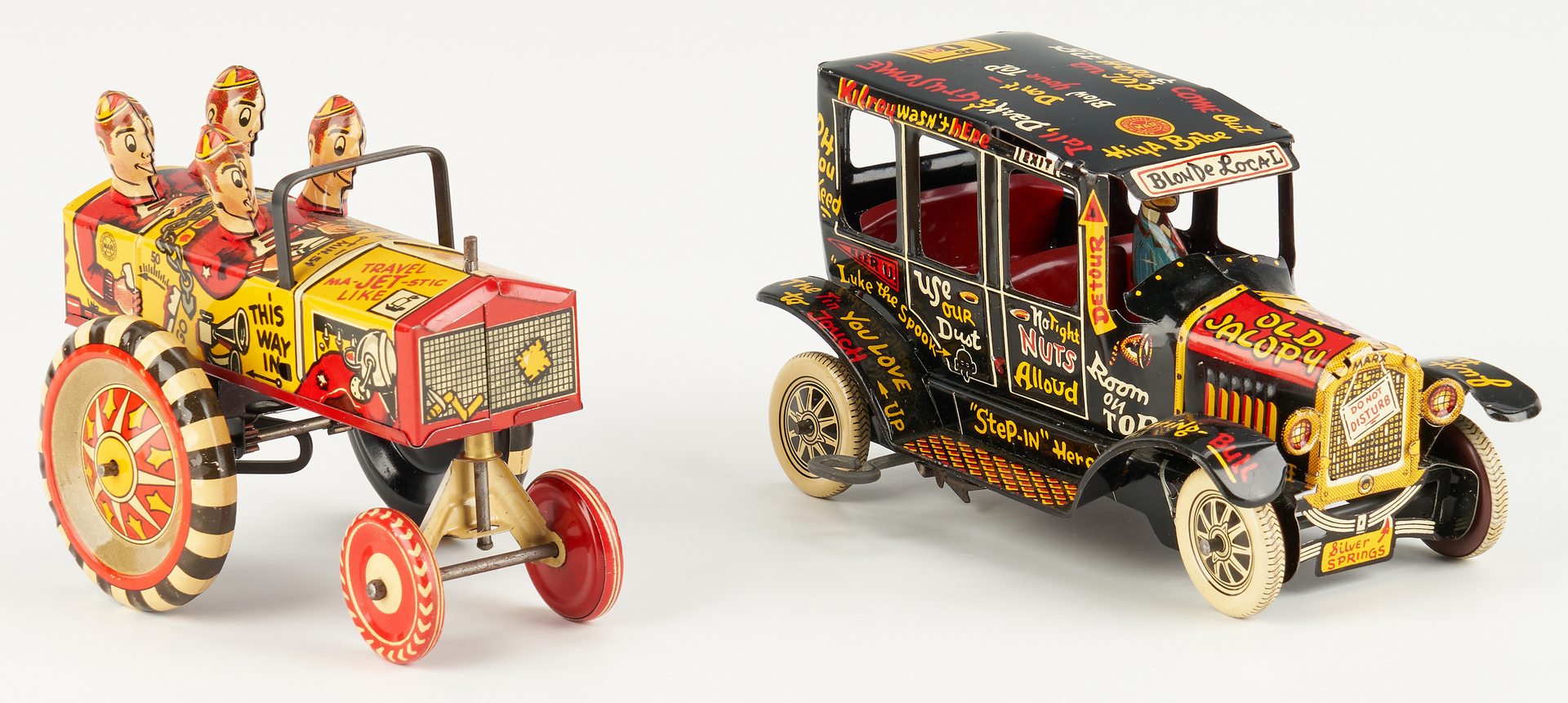 Lot 798: 2 Marx Old Jalopy Lithographed Toy Cars in Boxes