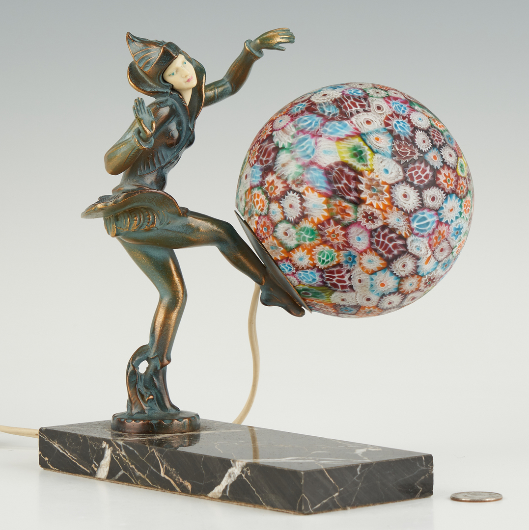 Lot 869: Celluloid and Millefiori Pixie Lamp
