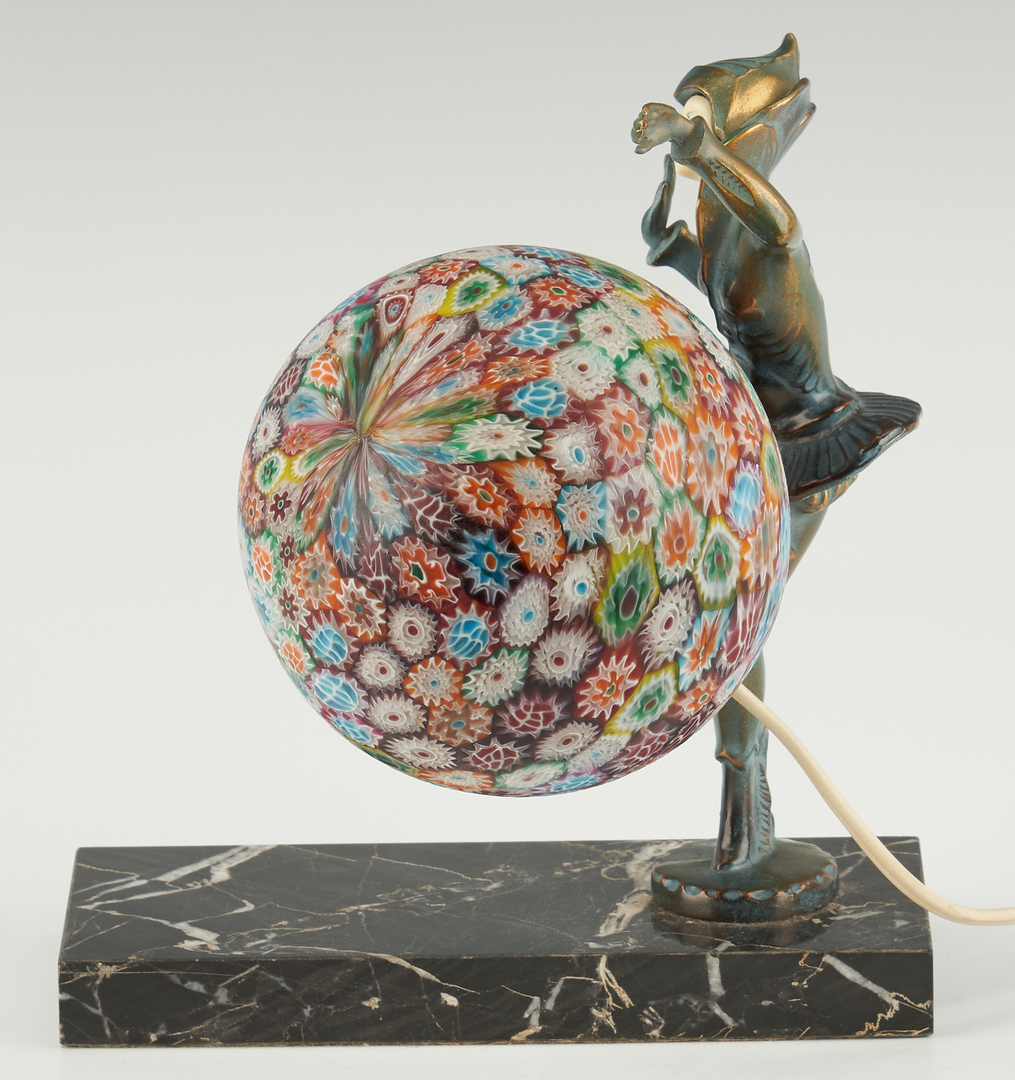 Lot 869: Celluloid and Millefiori Pixie Lamp