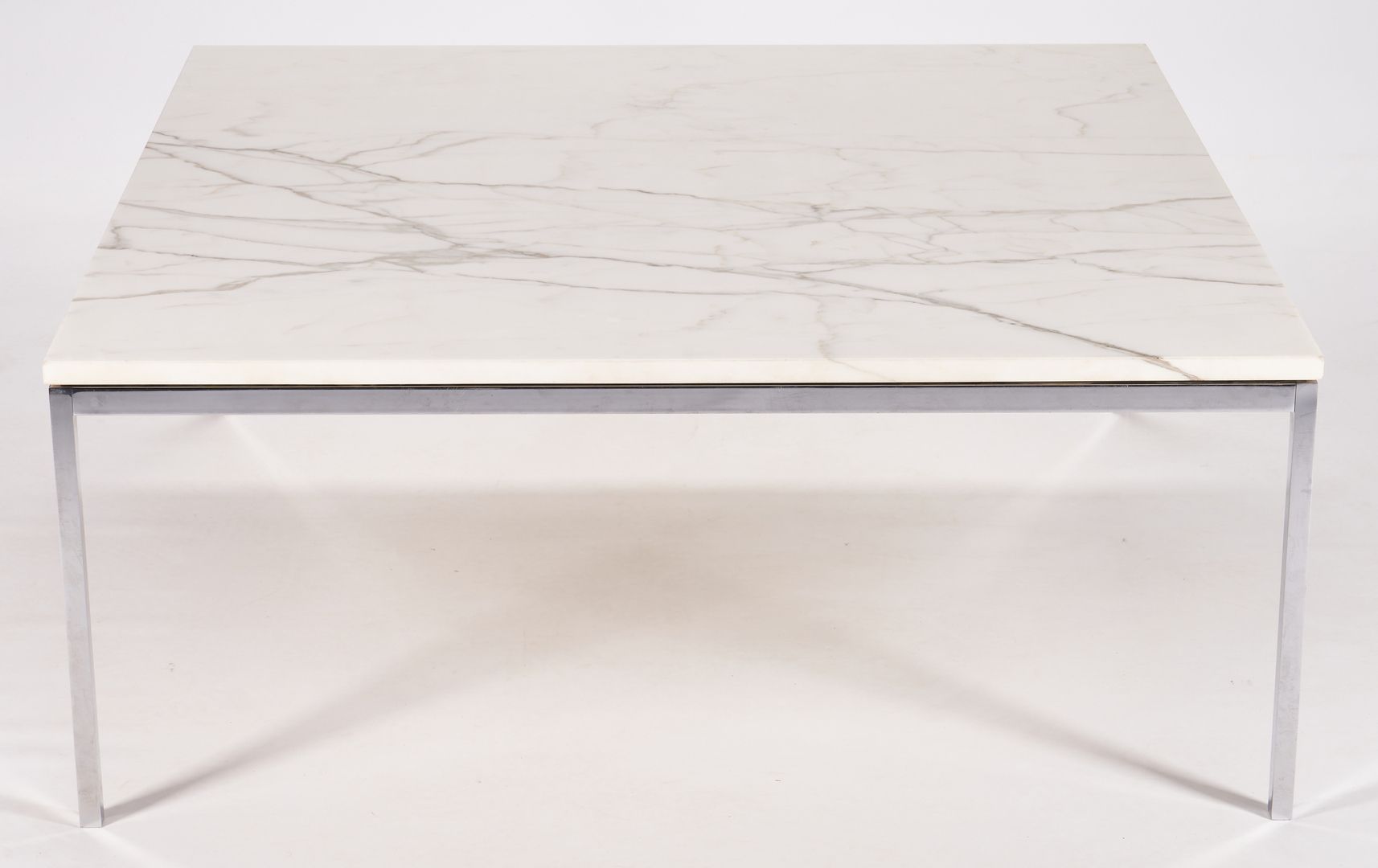 Lot 877: Knoll Mid- Century Marble Top Table, 42"