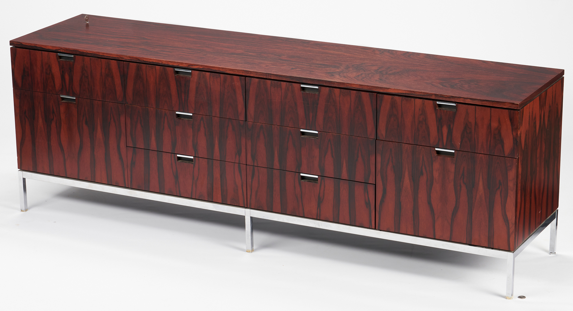 Lot 878: Knoll Rosewood Credenza or Sideboard, wood top