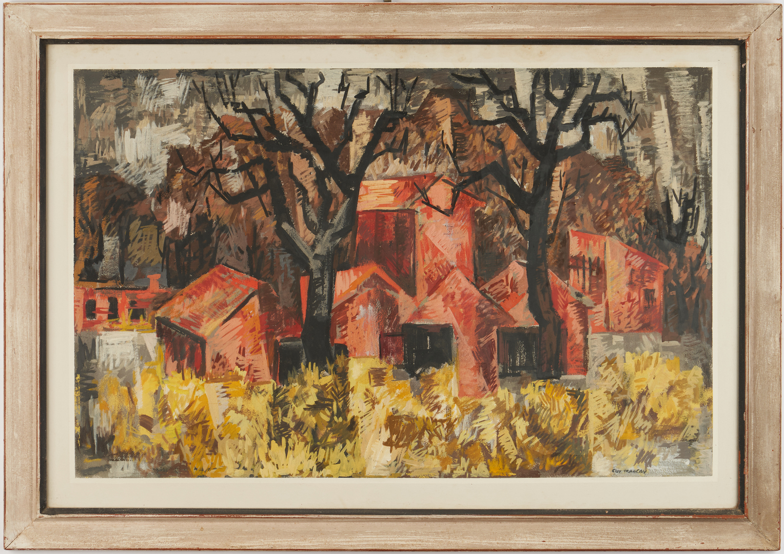 Lot 898: Guy Maccoy Autumn Landscape Painting