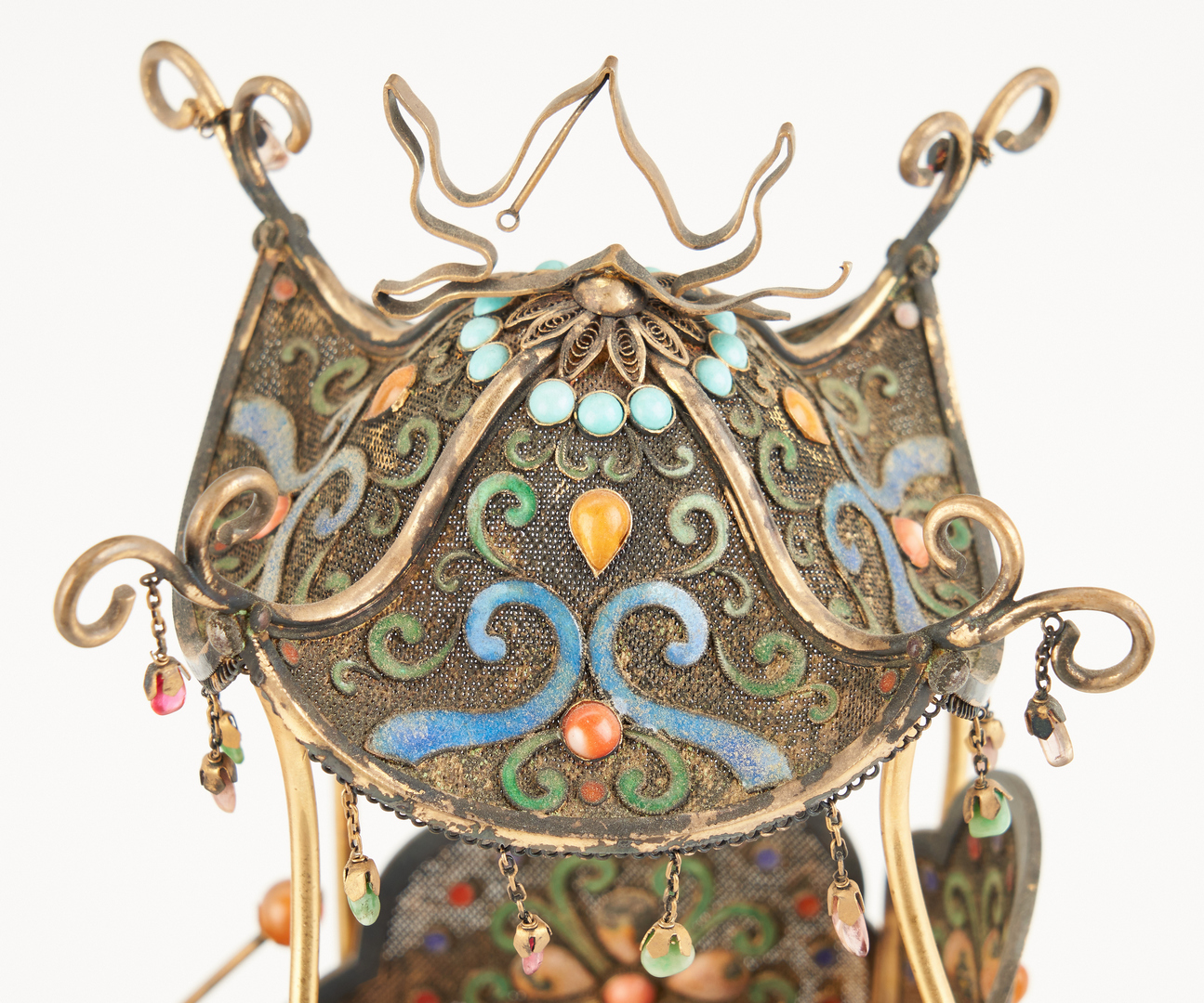 Lot 8: Chinese Filigree and Enamel Carriage