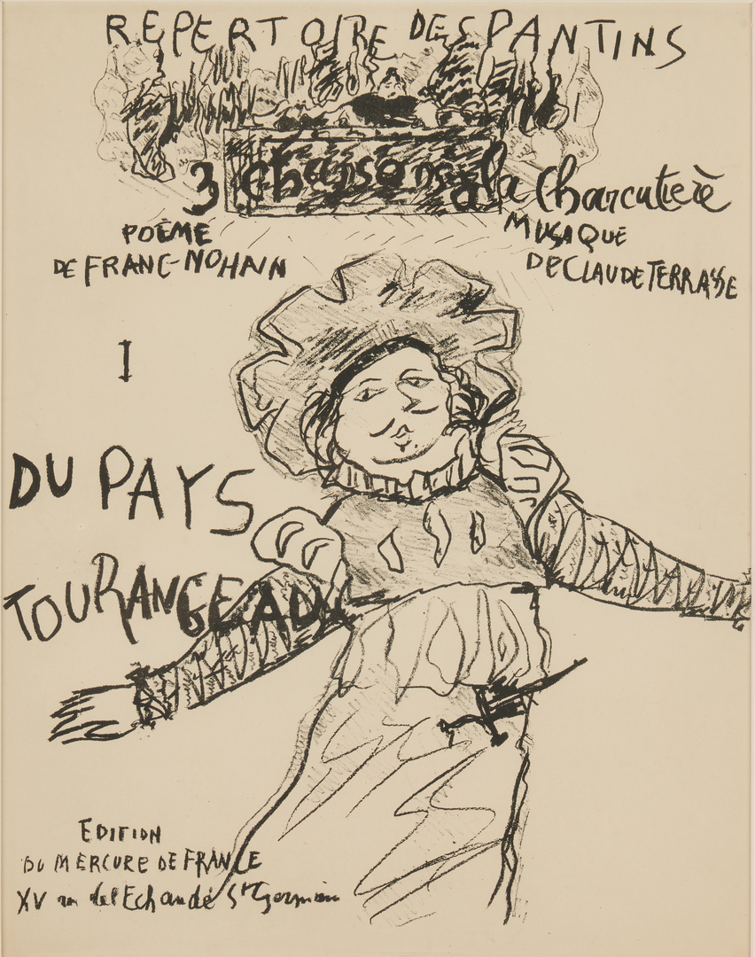 Lot 903: Framed Erte Print and Pierre Bonnard Opera Program