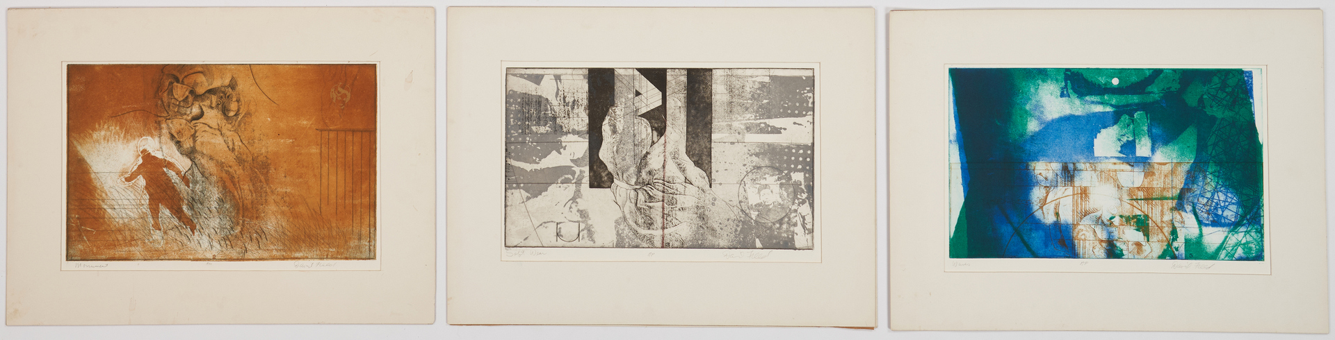 Lot 904: 7 David Freed Artist Proof Color Etchings