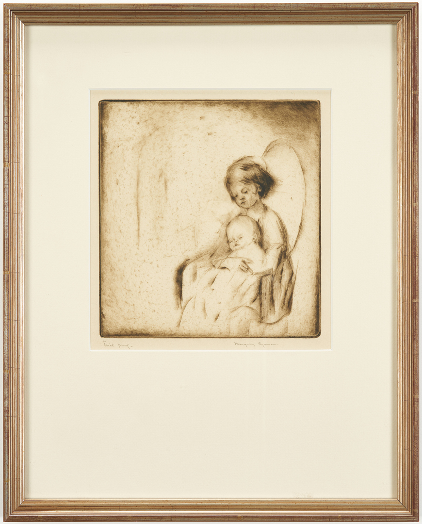 Lot 910: 8 Margery Ryerson Prints, Drypoints & Lithographs