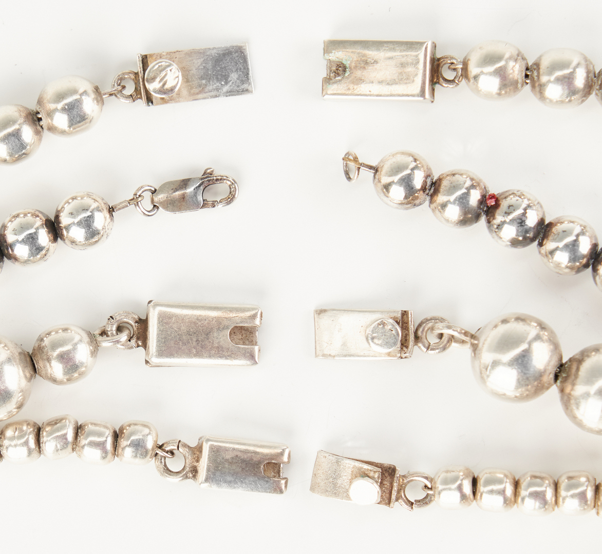 Lot 944: Group of 10 Mexican Sterling Silver Jewelry Items