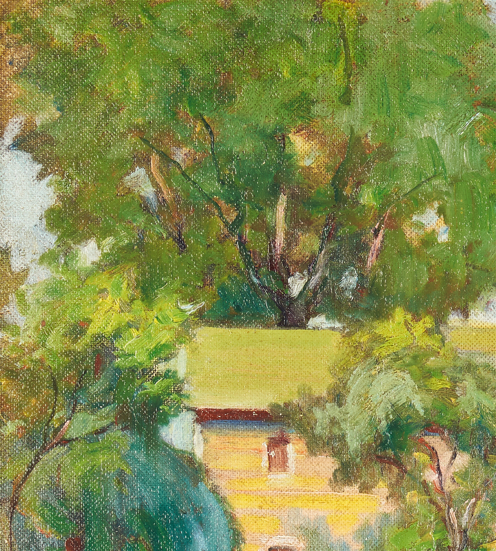 Lot 962: Karl Kappes O/B Painting, Landscape with Houses