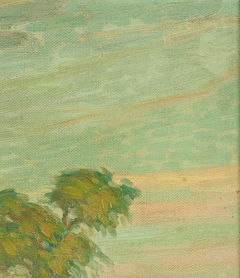 Lot 965: Ludvig Holberg O/C, Impressionist Landscape