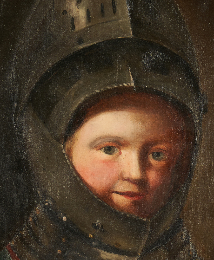 Lot 988: Otto Heusgen O/C, Madame Le Brun + Young Man in Armor