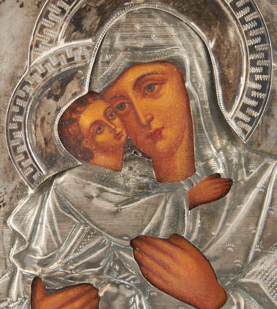 Lot 993: Russian Icon, Madonna and Child