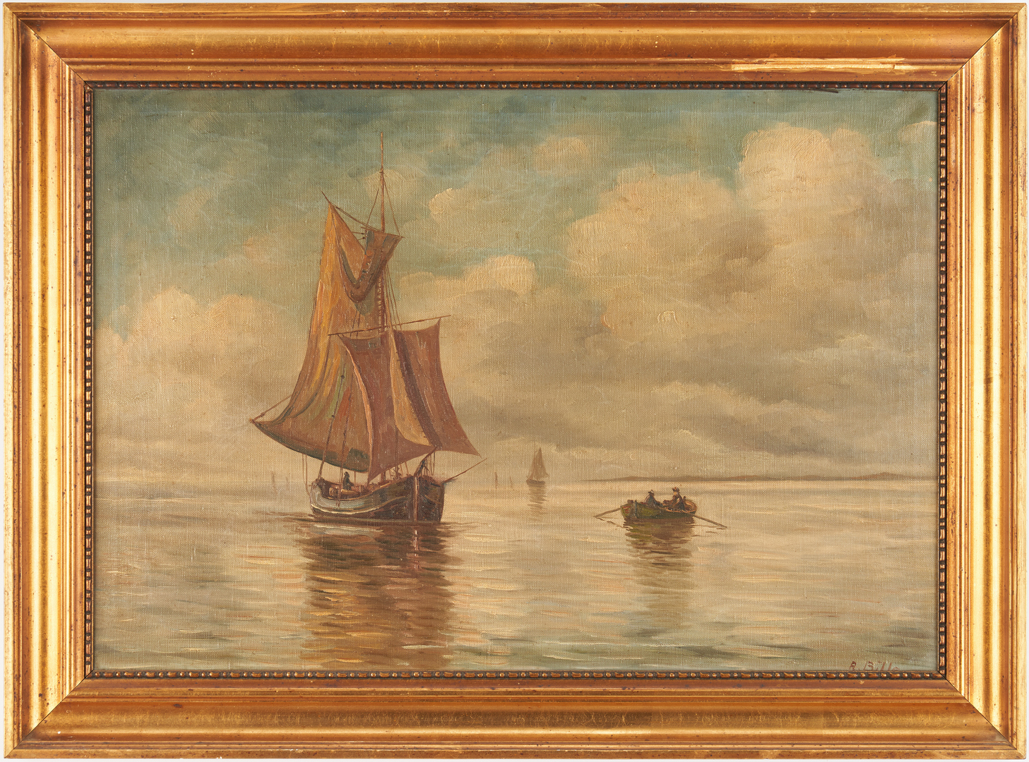 Lot 999: 2 European O/C Maritime Paintings