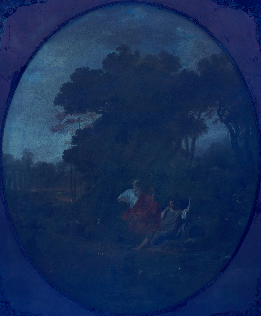 Lot 99: Jacques Vallin Oil on Canvas Classical Landscape