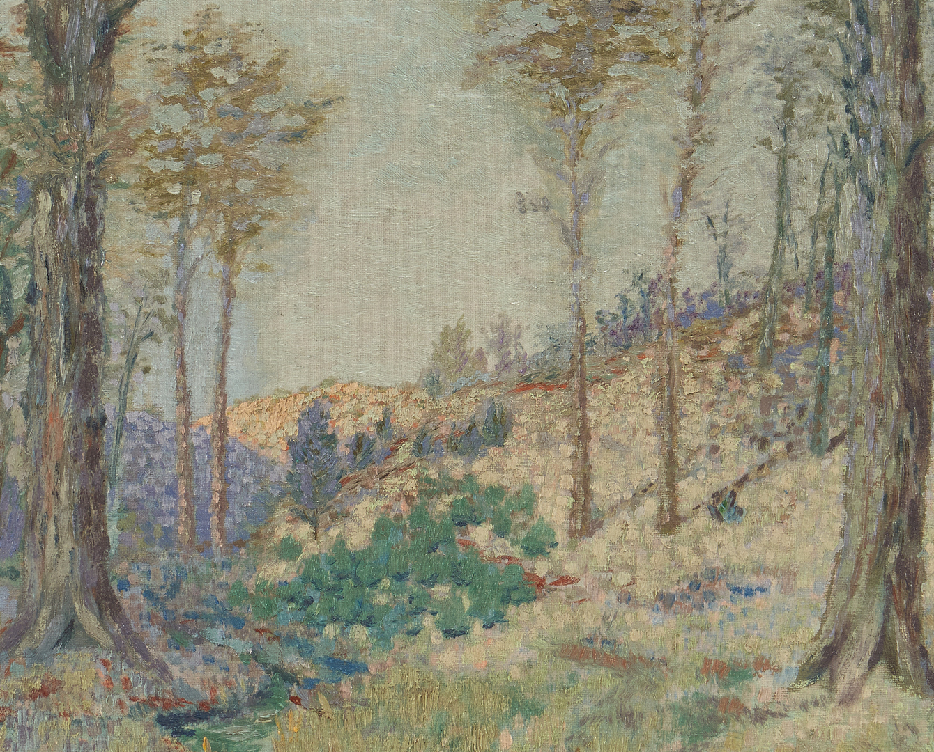 Lot 1008: American School, Impressionist Landscape Painting
